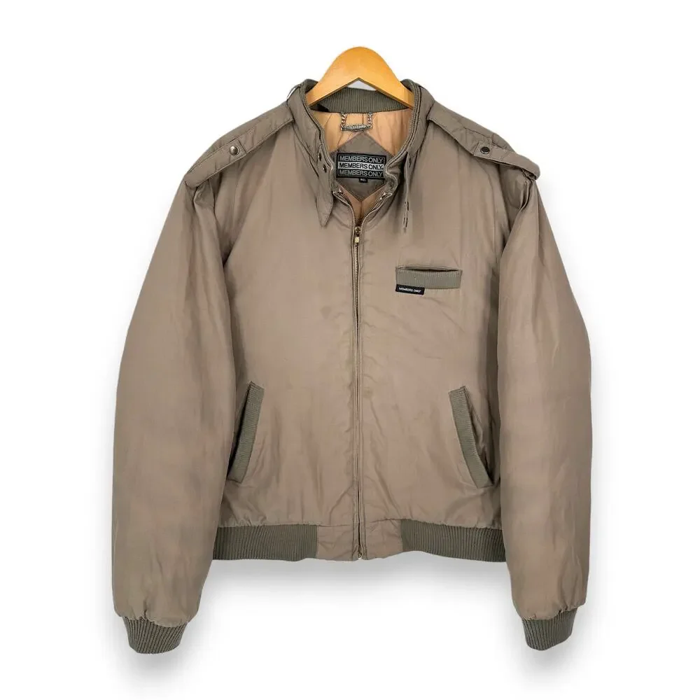 VINTAGE 80's Members Only Men's 46L Iconic Cafe Racer Insulated Bomber Jacket - Picture 1 of 9